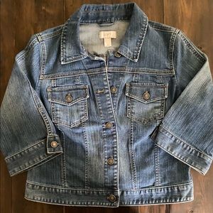 LOFT Denim Crop Jacket
